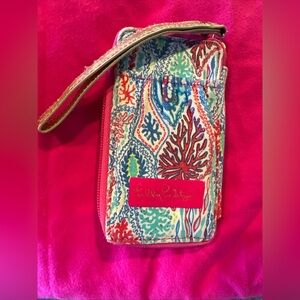 Lilly Pulitzer Vibrant Coral Wristlet
